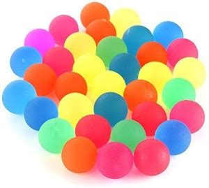 Pllieay 36 Pieces Jet Bouncy Balls Assorted Colourful Neon Bright Solid ...