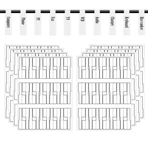 240 PCS Cable Labels, White Wire Labels Electrical, Waterproof Cord ...