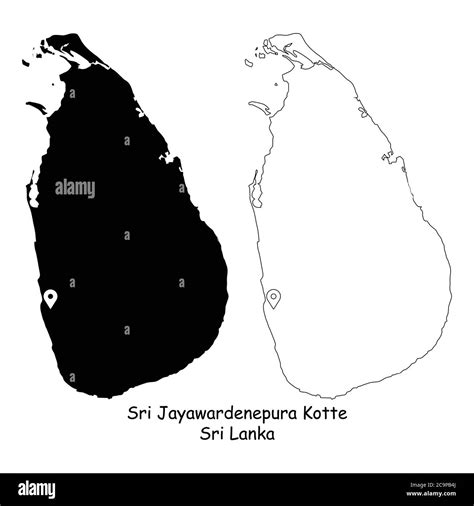 Sri jayawardenepura kotte sri lanka maps Black and White Stock Photos ...