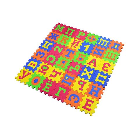 Set of 36 EVA Foam Mat Russian Alphabet Reusable Soft Thicken Floor ...