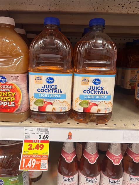 Kroger Apple Juice ONLY $1.49! - Kroger Krazy