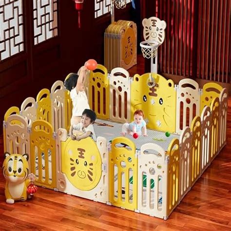 Buy Metreno 16 panel Baby Play Area Indoor Setup Playpen for Babies ...