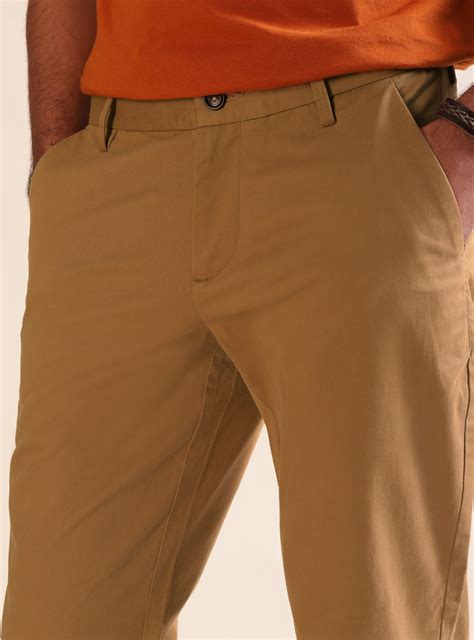 Terracotta Twill Chino Casual Khaki Solid Chino for Men Online | Andamen