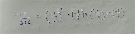 Express - 1 / 216 as an exponent of a rational number - Brainly.in