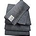 SOFTSPUN Microfiber Cloth - 4 pcs - 40x40 cms - 340 GSM Grey- Thick ...