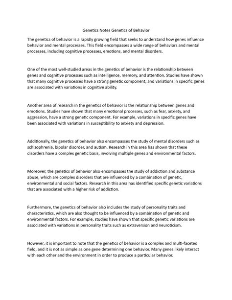 Image result for Behavior Genetics