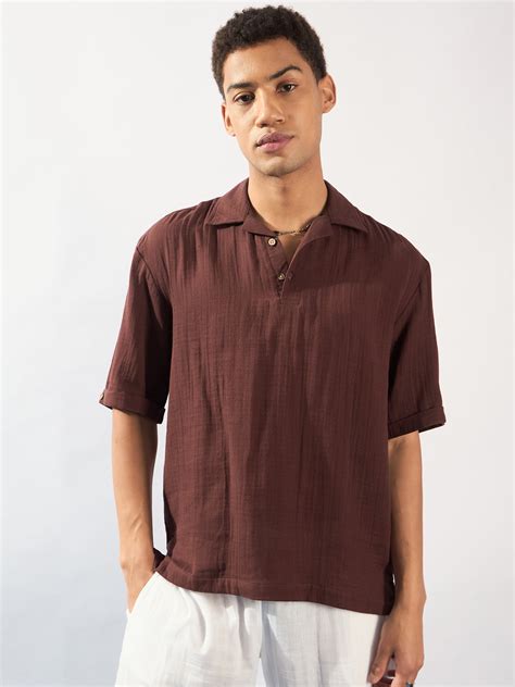 Muslin Double Gauge Oversized Cotton Shirt – Dennison Fashion India