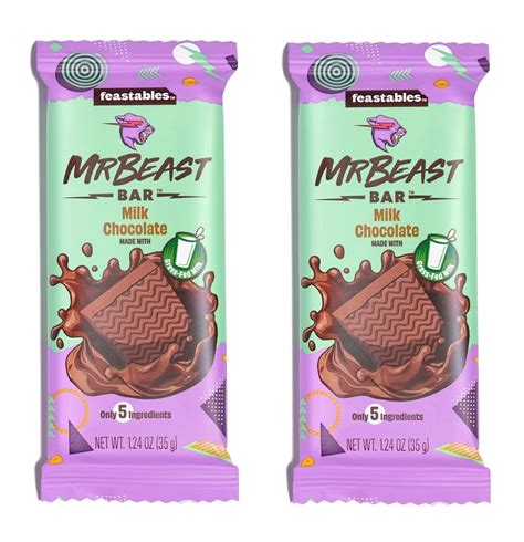 Mr. Beast Feastables Milk Chocolate Smooth and Creamy Delicious (Pack ...
