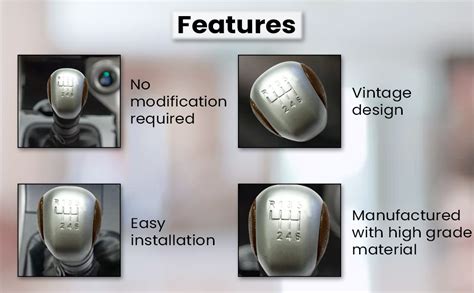 Gopinath Autolink CAR Gear Shift KNOB Compatible with XUV 500 - Brown ...