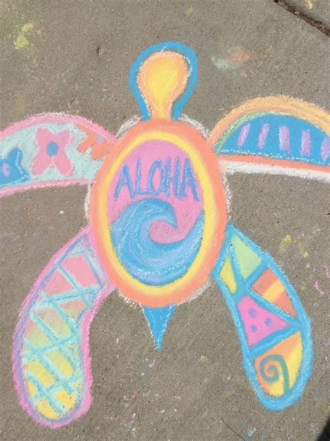 Easy Sidewalk Chalk Drawings