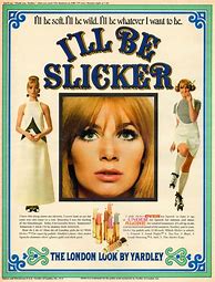 Image result for Yardley Slicker Commercial Music From the 60s