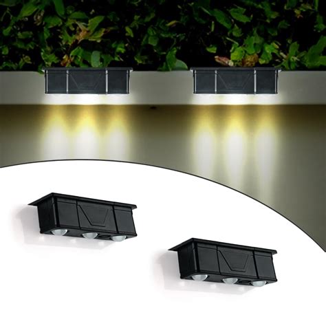 LITVERSE Solar 5.5Volt 300 Ma Powered LED Path Lights, 3 LEDs, 1800mAh ...