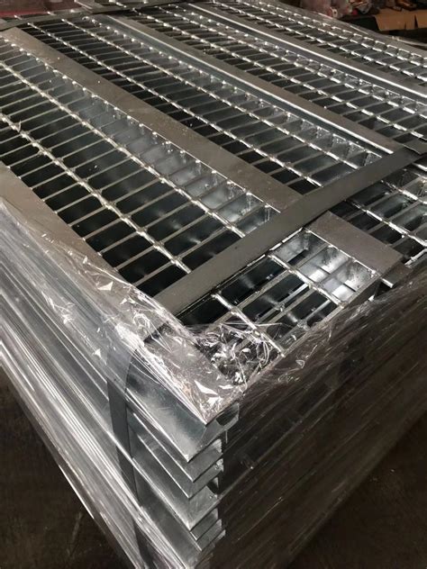 Galvanized Steel Floor Drain Grates for Trench Cover - Metal Bar ...