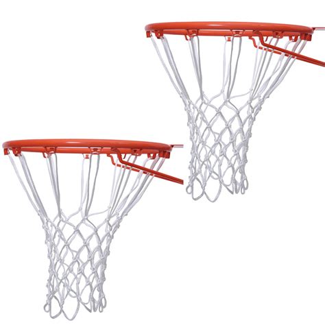 White Basketball Nets (Set of 2) | 6mm Basketball Hoop Nets