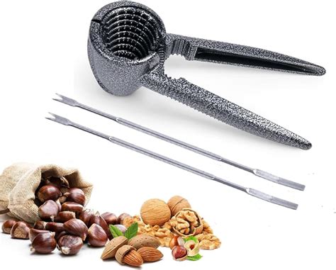 Amazon.com: KlerRoem Pecan Nut Cracker with 2 Forks, Walnut Plier ...