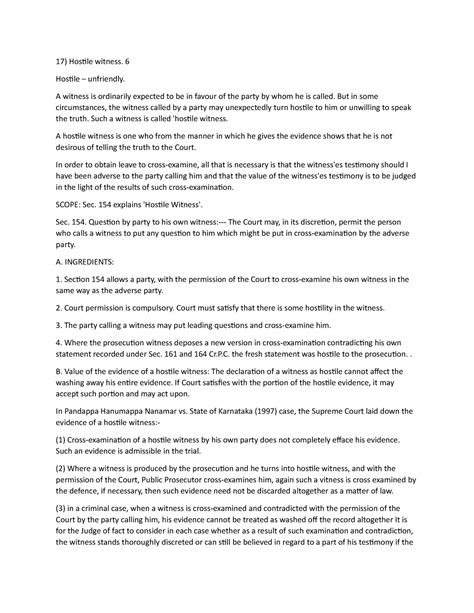 Edited 17 Hostile witness - Hostile witness. 6 Hostile – unfriendly. A ...