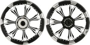 Autofy Porado 7 Spokes Rajputana Front, Rear Alloy Aluminium Royal ...