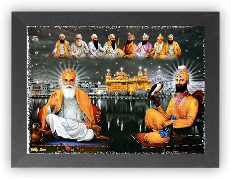 Nuoshopping Guru Nanak Dev Guru Gobind Singh Ji/Waheguru/sikh guru wall ...