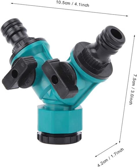 Buy Ejoyous Garden Hose Splitter, 2 Way Water Faucet Adapter Connector ...