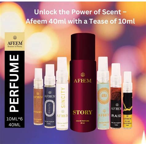 Buy Afeem 10ml Pack of 6 With Story 40ml Eau de Parfum - 100 ml Online ...