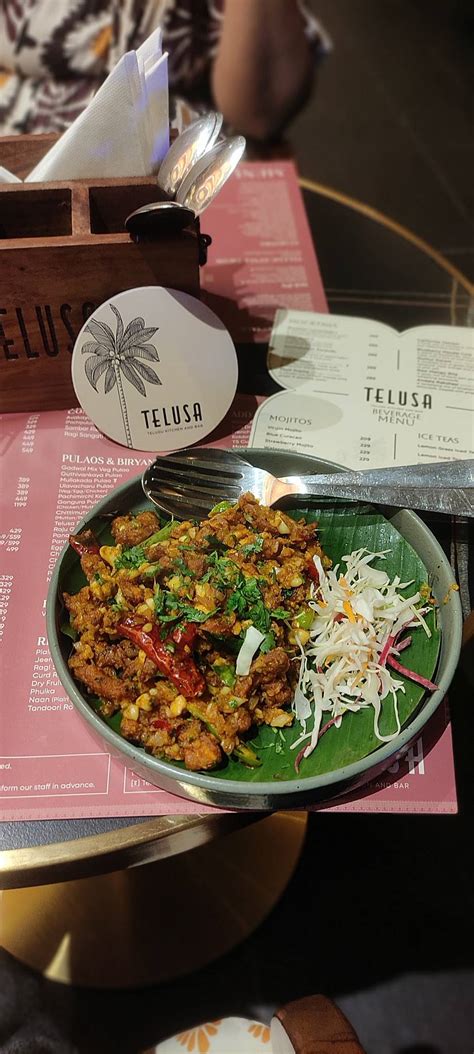 Menu at Telusa Telugu Kitchen and Bar, Hyderabad