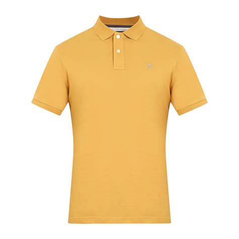 Buy Men Yellow Solid Polo Polos Online - 920674 | The Collective