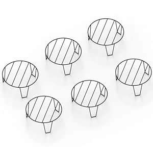 Round Pot Stand (Set of 6) | Metal Planter Holder for Balcony Garden ...