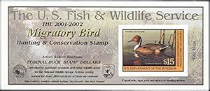 2001 $15 Northern Pintail Federal Duck Stamp Self Adhesive Pane Scott ...