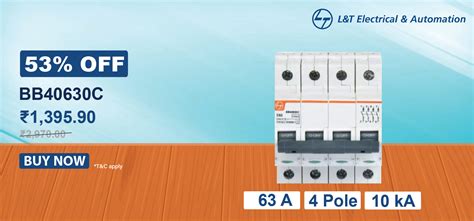 Buy 100 Amp MCB Online at Special Discount Price in India |Eleczo.com