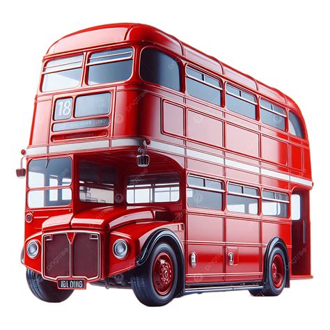A Classic Red Double Decker Bus Model Rt Showing The Route Number 18 ...