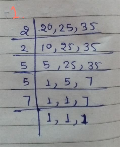 Find the LCM of 20 ,25 and 35. * - Brainly.in