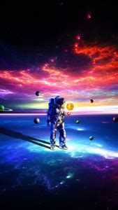 Astronaut Space Animated Hd Matte Finish Poster Paper Print - Animation ...