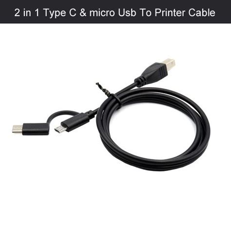 Image result for Printer USB to Micro USB Cable