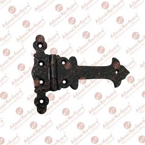 Best 6 Inch Adonijah Antique Cast Iron Strap T Hinge with Texture ...