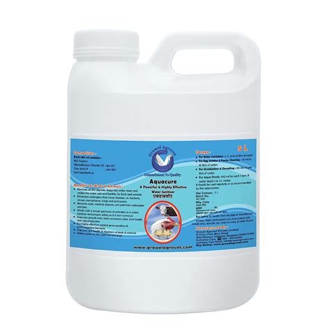 Growel Agrovet Aquacure Powerful Water Sanitizer And Acidifier For ...