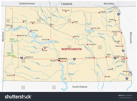 Road maps south dakota