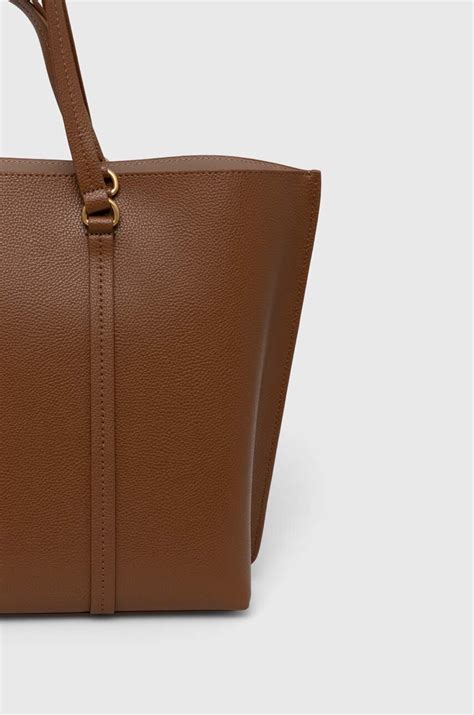 Pinko torebka skórzana kolor brązowy 102832 A1LF | Answear.com