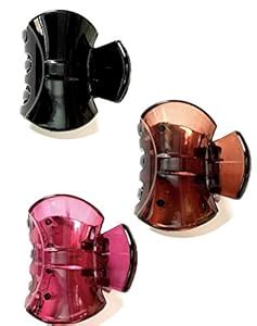 WE-BLINK Unbreakable Rounded Bow Butterfly Hair Clip set of 3 : Amazon ...