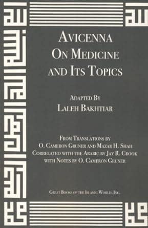 Buy Avicenna: On Medicine and Its Topics (Canon of Medicine) Book ...