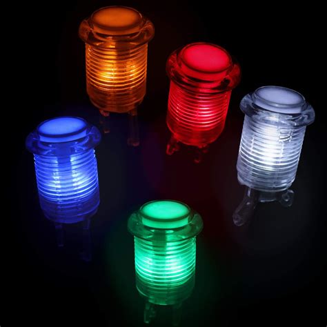 Buy SJ@JX Arcade Game Stick DIY Kit Buttons with Logo LED 8 Way ...