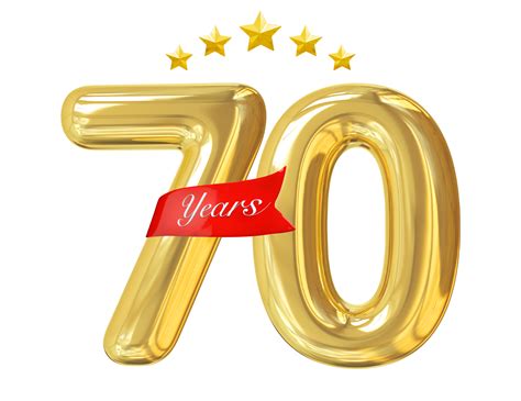 70 ans anniversaire d'or 11287962 PNG