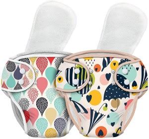 Paw Paw Reusable Cloth Diaper Combo for Babies 9-14months, Rain Theme ...