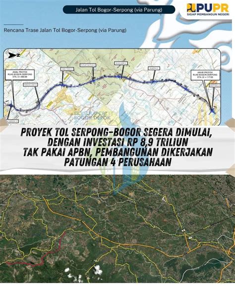 Map Tol Bogor Serpong Via Parung