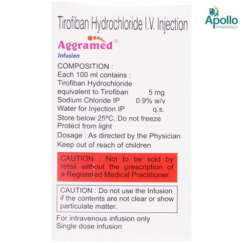Aggramed 5mg Infusion | Uses, Side Effects, Price | Apollo Pharmacy