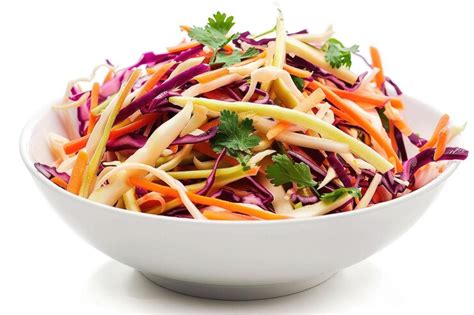 Colorful slaw made from broccoli stems and cabbage in a bowl | Premium ...