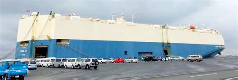 MOL-operated car carrier Swan Ace serving Africa makes first call at ...