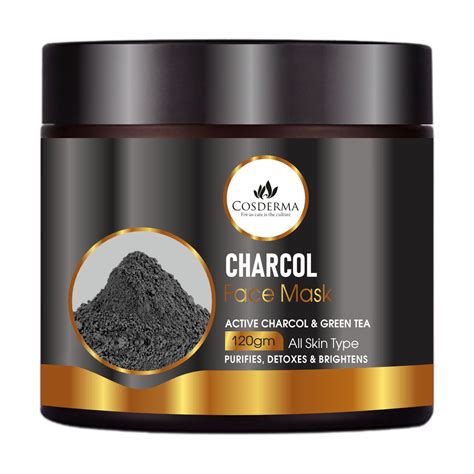 Activated Charcoal Face Mask with Green Tea | Purify & Detoxify – COSDERMA