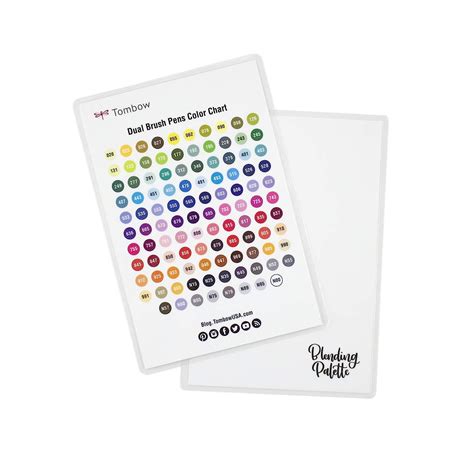 Tombow Blending Palette + Color Chart, White, : Amazon.in: Home & Kitchen