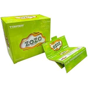SCORIA ZOZO GREEN SLIM KING SIZE ROLLING PAPER FULL BOX : Amazon.in ...