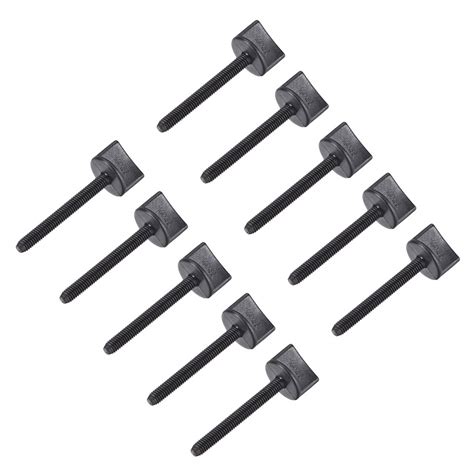 uxcell M4 x 35mm Thumb Screw Bolt Hand Driven Spade Nylon Plastic ...